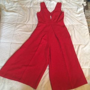 Red jumpsuit